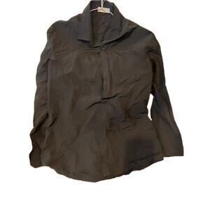 Eouoss Long Sleeve Black Button Down Shirt Mens M